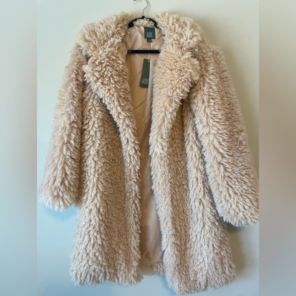 NWT Wild Fable Faux Fur Coat